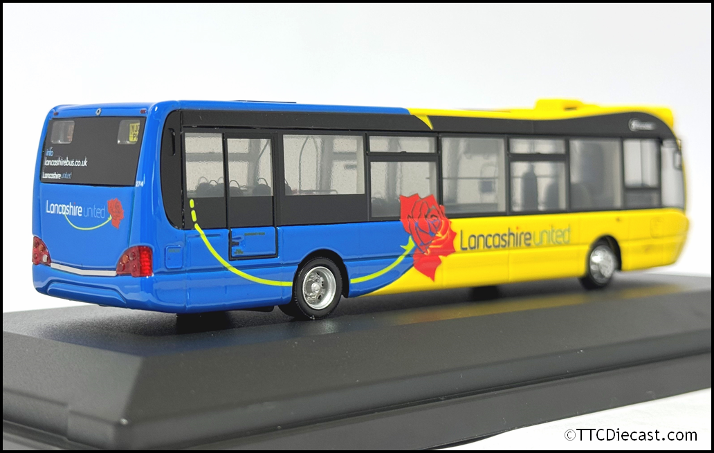 OMNIDEKKA OM1A Resin 1/76 Optare Versa , Lancashire United, Rte 46 Blackburn,