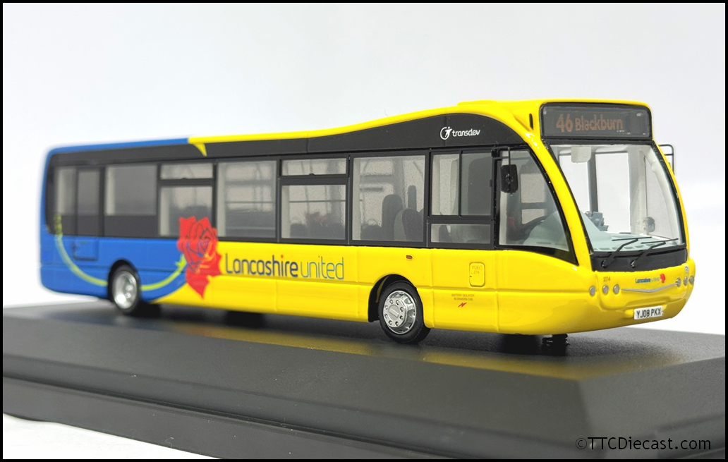 OMNIDEKKA OM1A Resin 1/76 Optare Versa , Lancashire United, Rte 46 Blackburn,