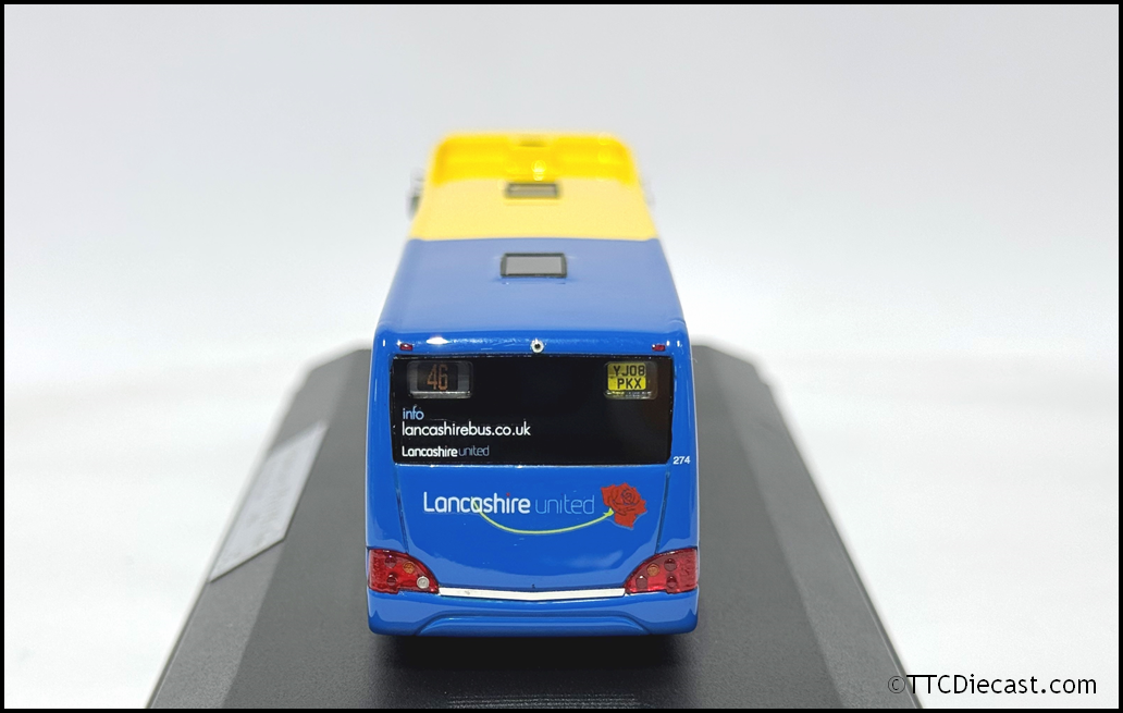 OMNIDEKKA OM1A Resin 1/76 Optare Versa , Lancashire United, Rte 46 Blackburn,