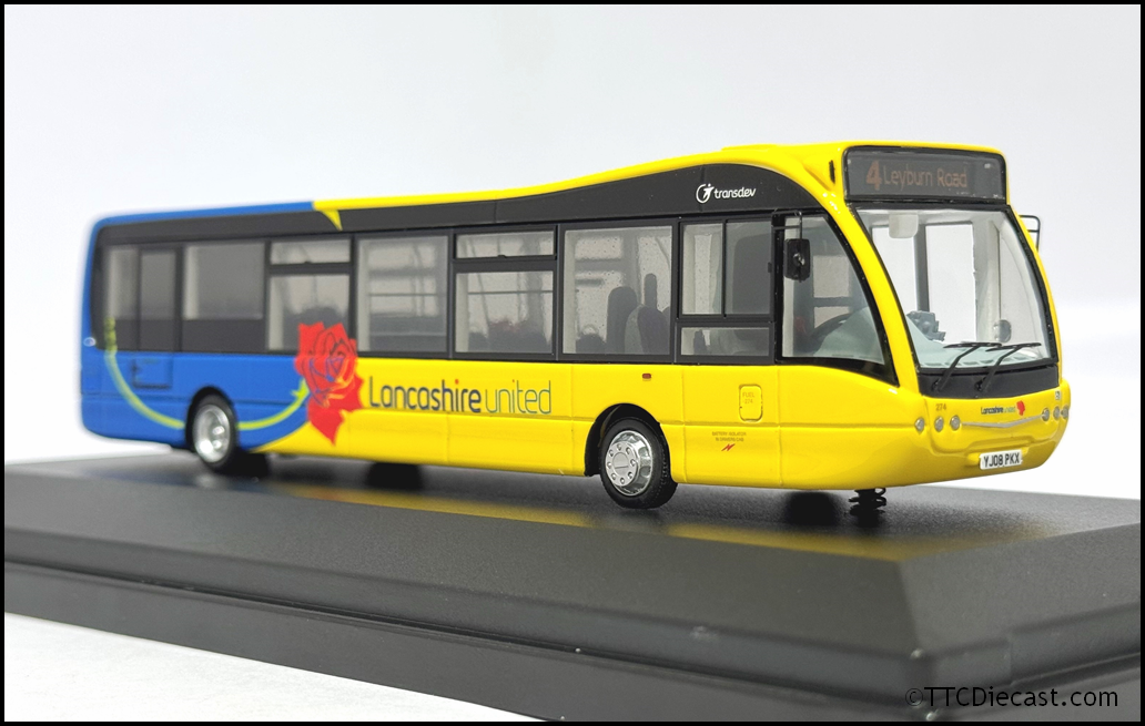 OMNIDEKKA OM1B Resin 1/76 Optare Versa , Lancashire United, Rte 4 Leyburn Road,