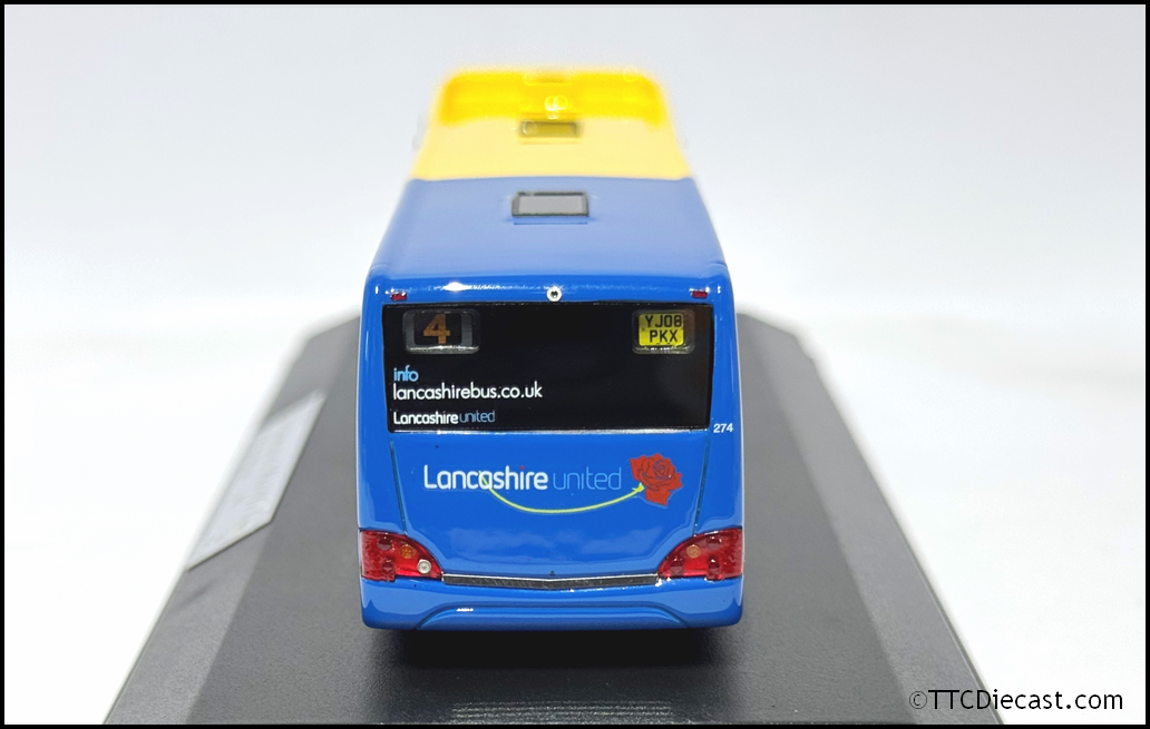 OMNIDEKKA OM1B Resin 1/76 Optare Versa , Lancashire United, Rte 4 Leyburn Road,