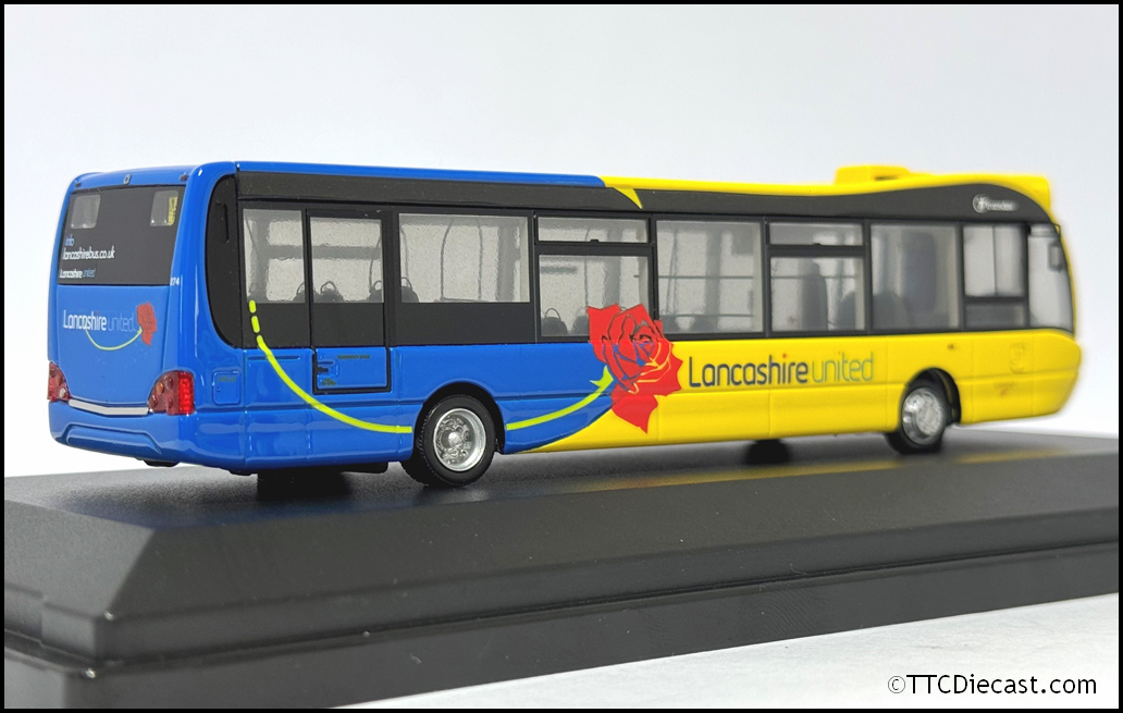 OMNIDEKKA OM1C Resin 1/76 Optare Versa , Lancashire United, Rte 18 Shadsworth