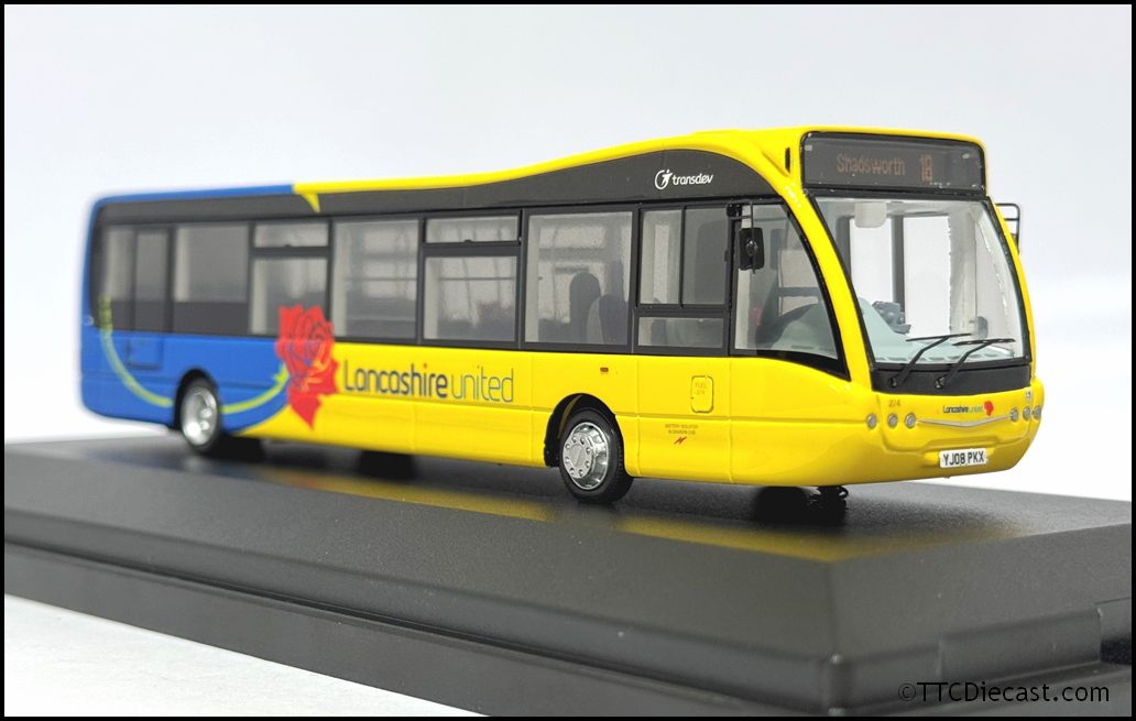 OMNIDEKKA OM1C Resin 1/76 Optare Versa , Lancashire United, Rte 18 Shadsworth