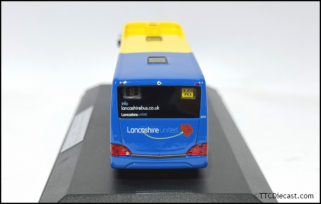 OMNIDEKKA OM1C Resin 1/76 Optare Versa , Lancashire United, Rte 18 Shadsworth