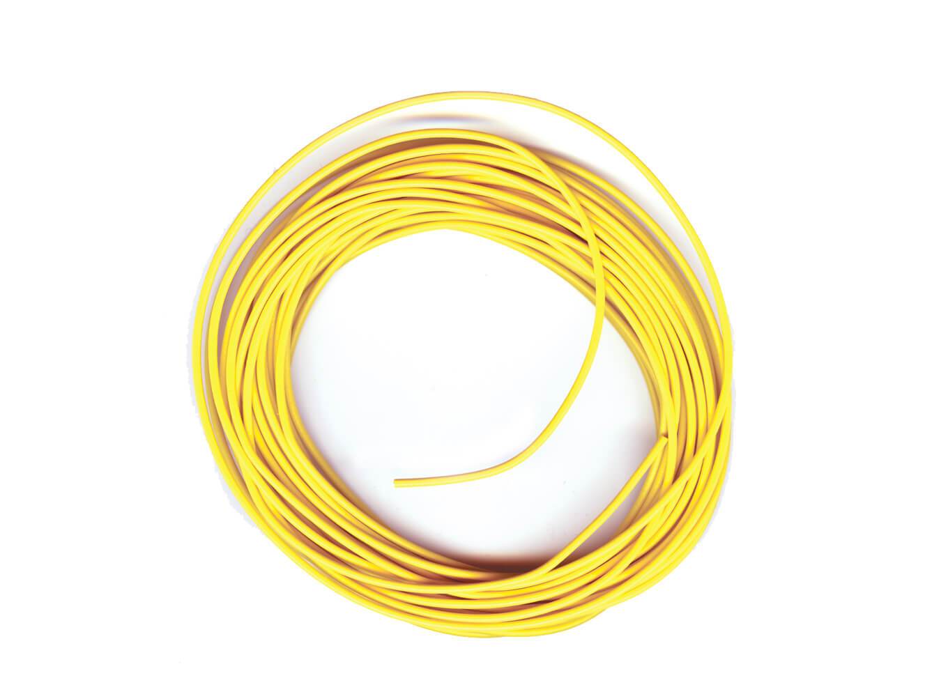 Peco PL-38 Y Electrical Wire, Yellow, 3 amp, 16 strand
