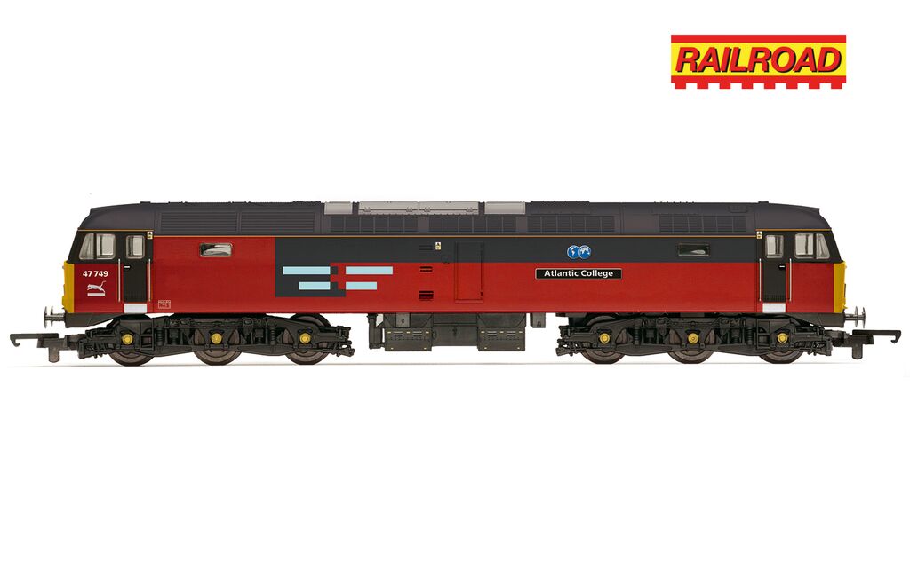 Hornby R30543 RailRoad RES Class 47 RES Atlantic Collage 47749 OO Gauge *PRE ORDER £85.49*