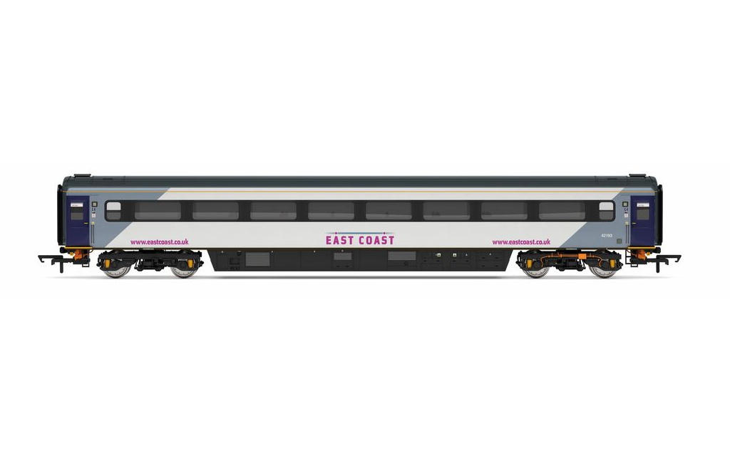 Hornby R40247 East Coast, Mk3 Trailer Standard, 42193 - Era 10, OO Gauge *LAST FEW*