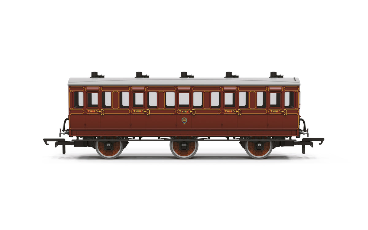 Hornby R40539 LB&SCR 6 wheel third class coach 612 OO Gauge *PRE ORDER £35.99*