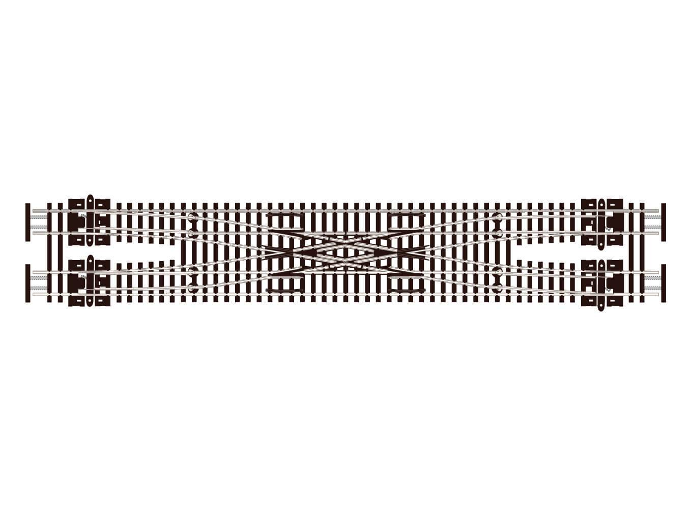 Peco SL-E383F Scissors Crossover Medium radius