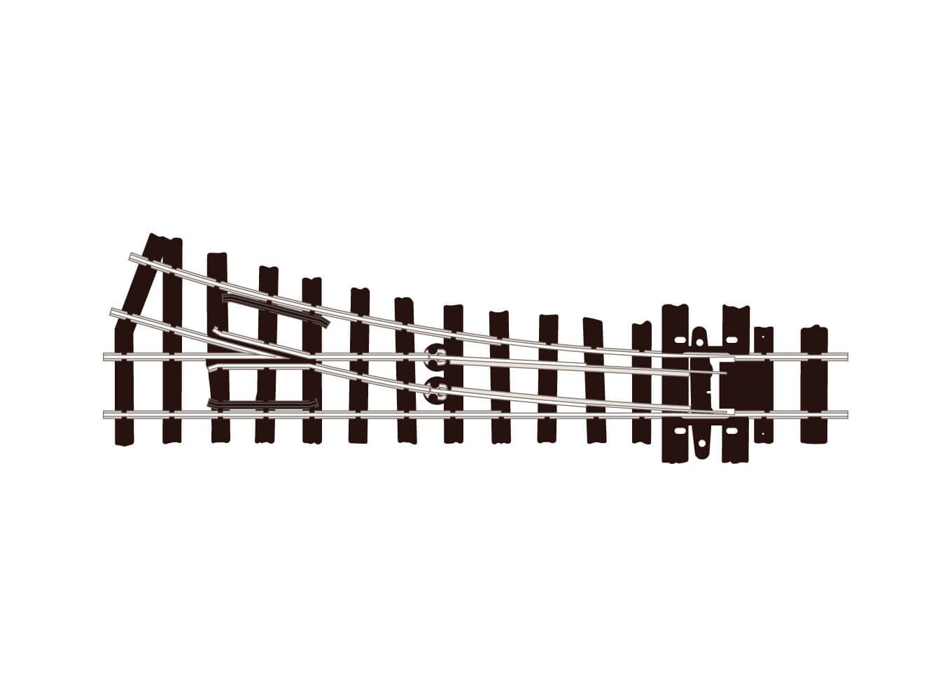 Peco SL-E491 304mm (12in) radius R/H turnout, nickel silver rail