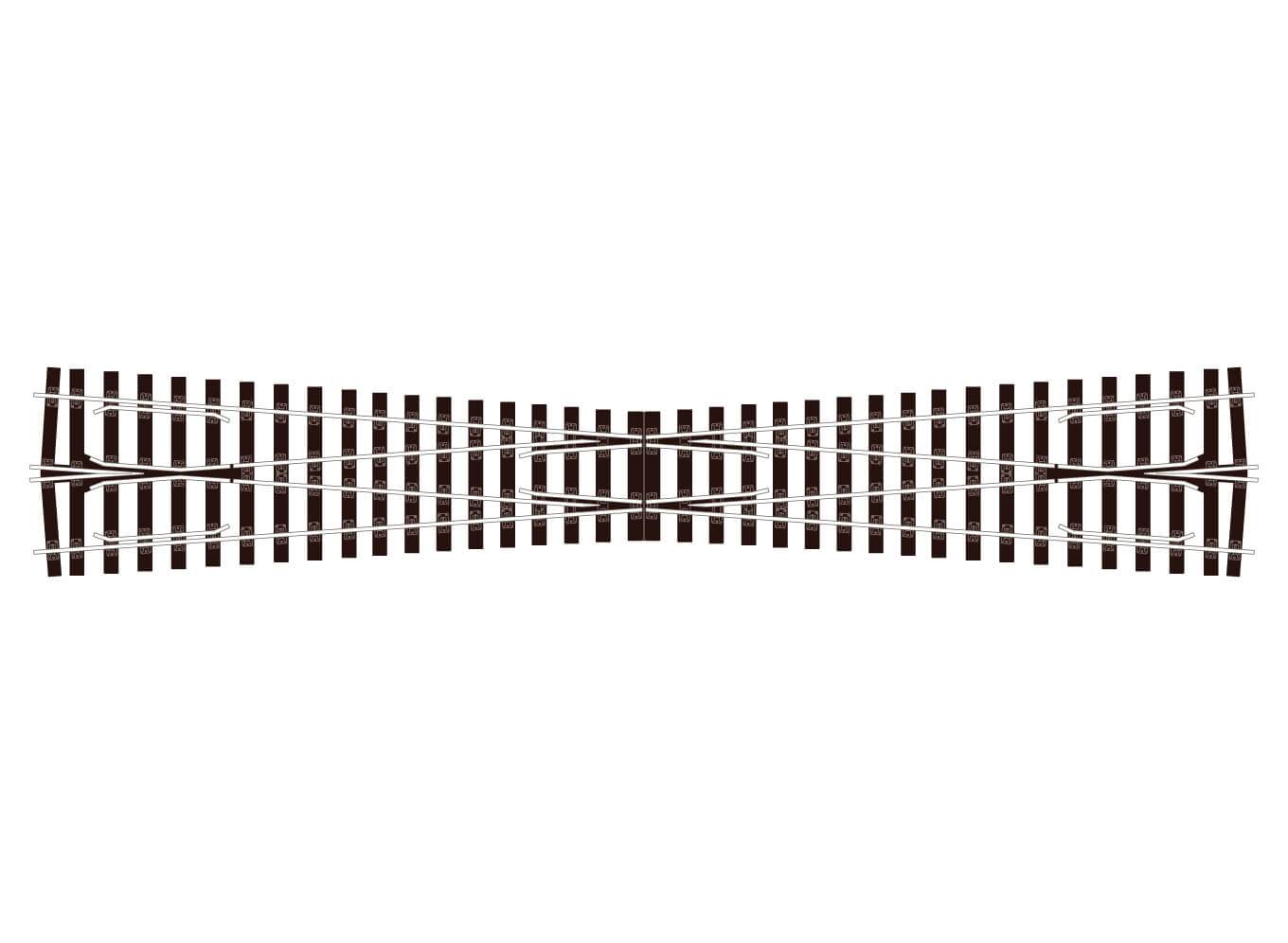 Peco SL-E794BH Long Crossing (8° angle) Electrofrog