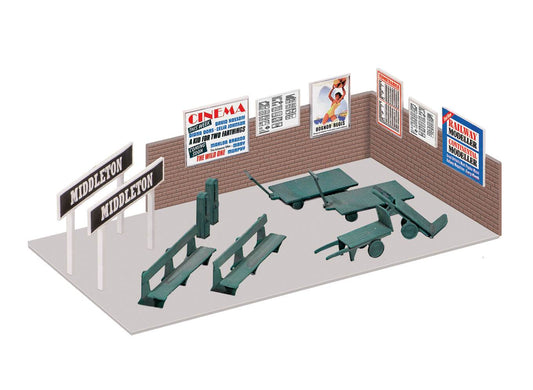 Wills SS68 Platform Accesories, Nameboards, Trolleys etc