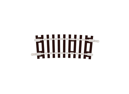 Peco ST-222 No.1 Radius Half Curve, 371mm (14in) radius