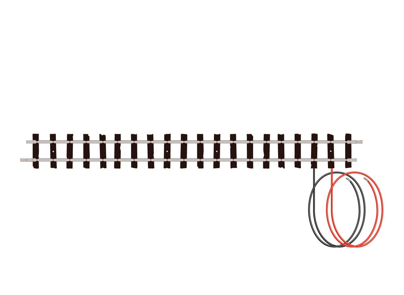 Peco ST-413 Setrack OO-9 Wired Double Straight