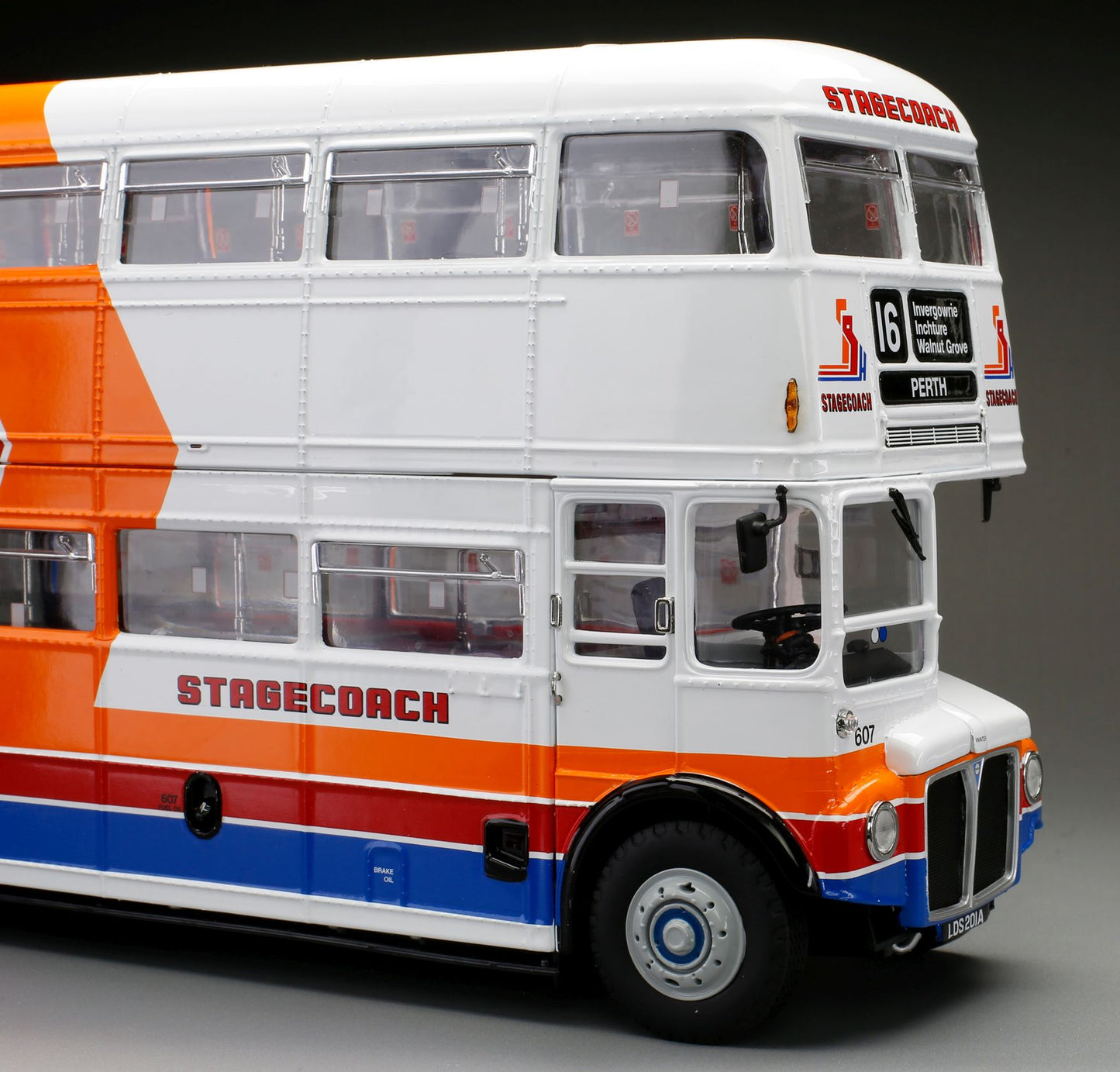 Sunstar H2946 AEC Routemaster - Stagecoach 607 - LDS201A - Rte 16 Perth 1:24 Scale