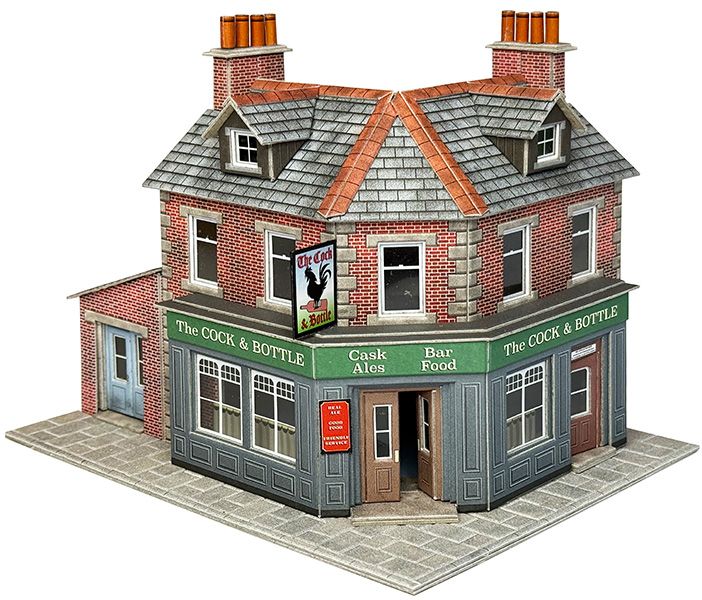 Metcalfe PO308 Corner Shop Or Pub - Brick, OO Gauge