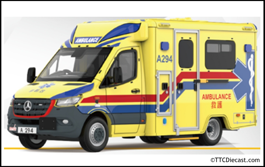 Tiny 66472 Mercedes Benz Sprinter FL HKFSD Ambulance (A294) 1:76 Scale *PRE ORDER £19.54*