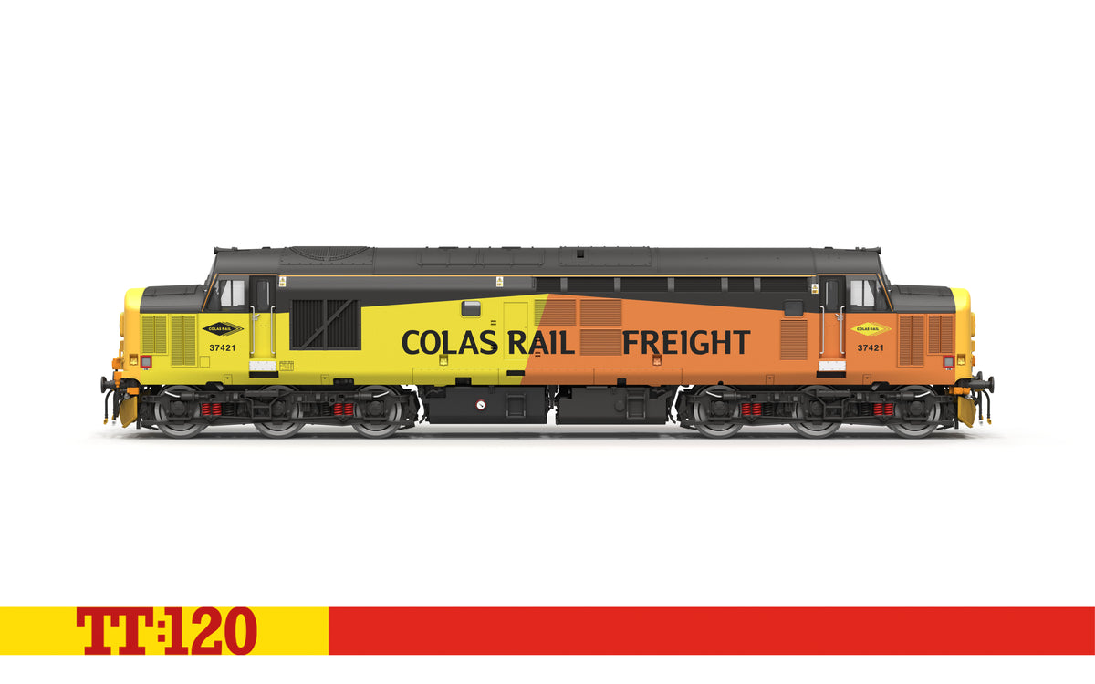 Hornby TT3058M Colas Rail Class 37 37421 TT120 Gauge *PRE ORDER £143.99*