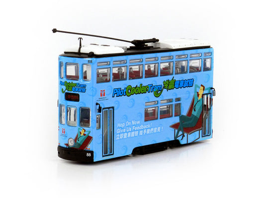 80m TT33702 Hong Kong Tramways Cooler Tram Route #88 Sheung Wan 1/76 Scale *PRE ORDER £40.49*