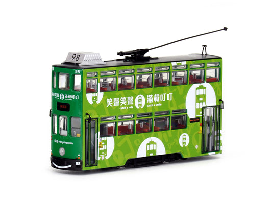 80m TT33703 Hong Kong Tramways 'Catch a Ride  Catch a Smile' Hong Kong Tramways  1:76 Scale
