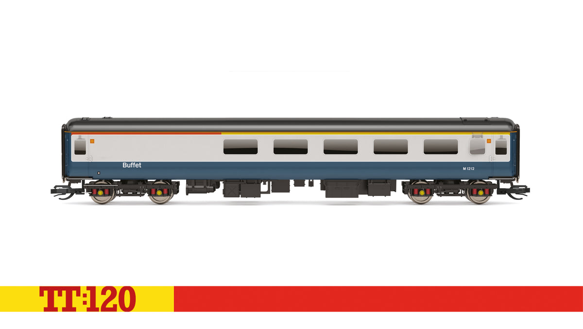 Hornby TT4090 WCR Intercity Blue Grey Mk2F Restaurant First Buffet 1212 TT120 Gauge *PRE ORDER £37.79*