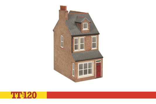 Hornby TT9041 End of Terrace House Left  - Red Brick TT120 Gauge *PRE ORDER £17.99*