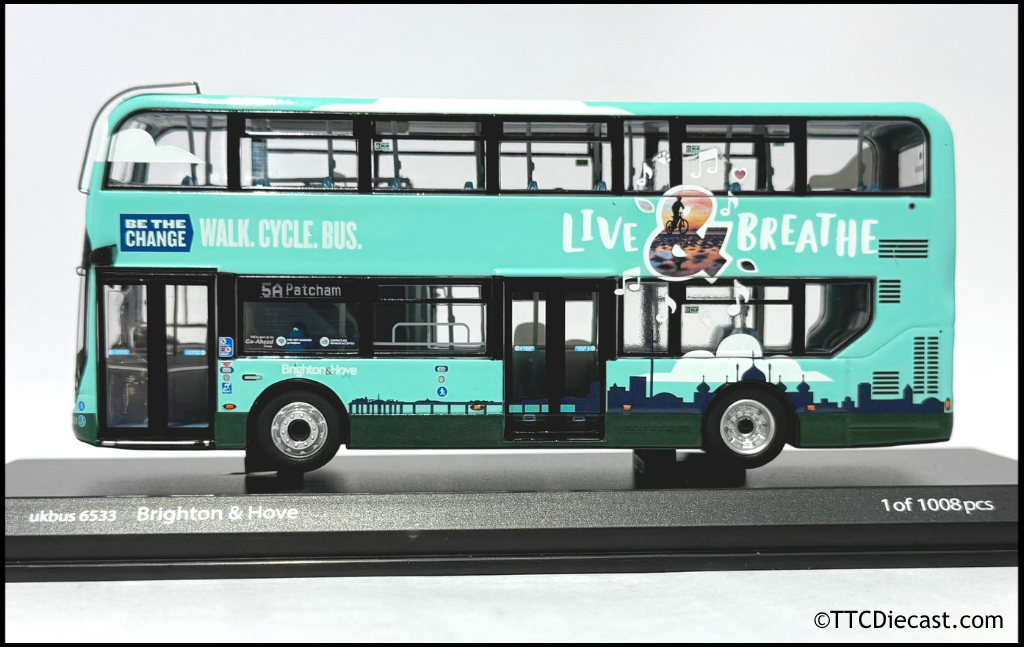 Northcord UKBUS6533 ADL E400MMC Brighton & Hove (301  YX69 NVL) - 1/76 Scale