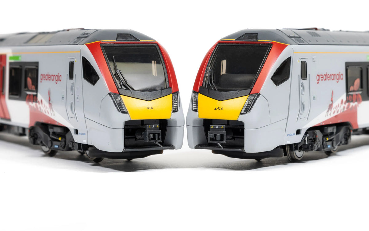 Hornby R30468 Flirt Greater Anglia Class 755 755414 Lest We Forget 4 Car Train Pack, OO Gauge *PRE ORDER £404.99*