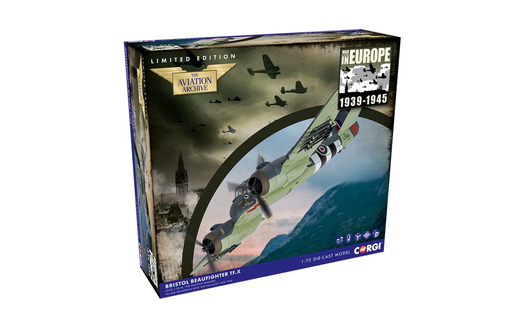 Corgi AA28604 Bristol Beaufighter TF.X - LZ451 / EE-M - ‘The Ancient Mariner’ 1:72  Scale *PRE ORDER £76.49*
