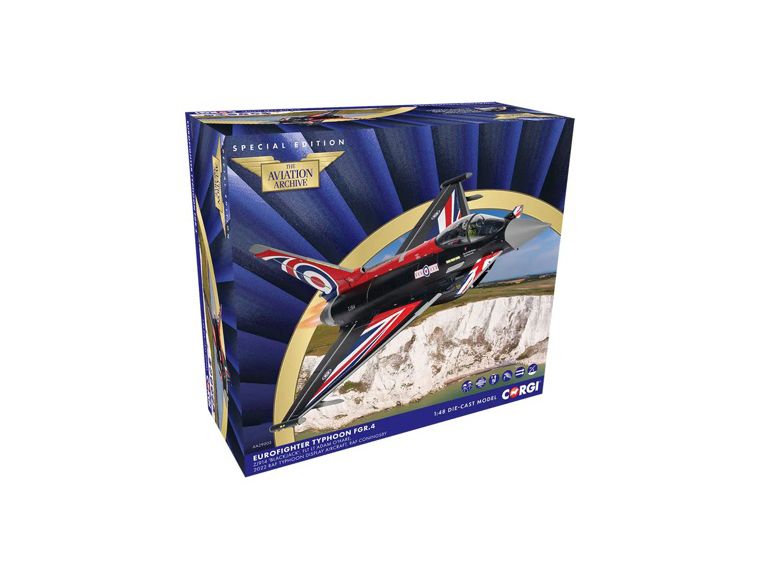 Corgi AA29003 Eurofighter Typhoon FGR4 ZJ914 'Blackjack' RAF Conningsby 2021/22 Display Scheme (WSL)
