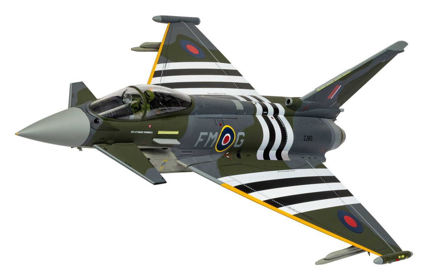 Corgi AA29004 Eurofighter Typhoon FGR4, ZJ913 FM-G Moggy, RAF No.29 Sqn, Coningsby,  2024 D-Day