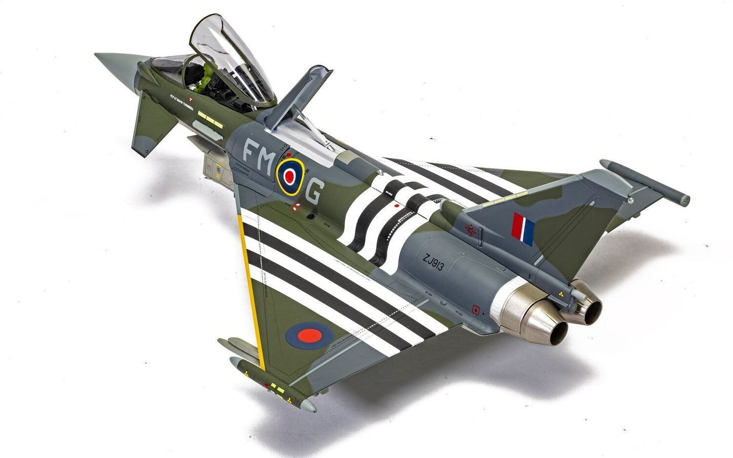 Corgi AA29004 Eurofighter Typhoon FGR4, ZJ913 FM-G Moggy, RAF No.29 Sqn, Coningsby,  2024 D-Day