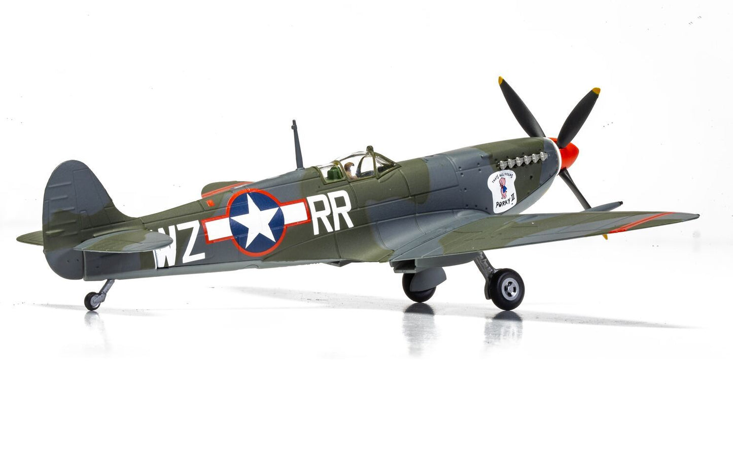 Corgi AA29104 Supermarine Spitfire Mk.IXc, (MH656) WZ-RR 'Porky II', USAAF, Mediterranean Theatre, 1943 1:72 Scale *PRE ORDER £50.99*