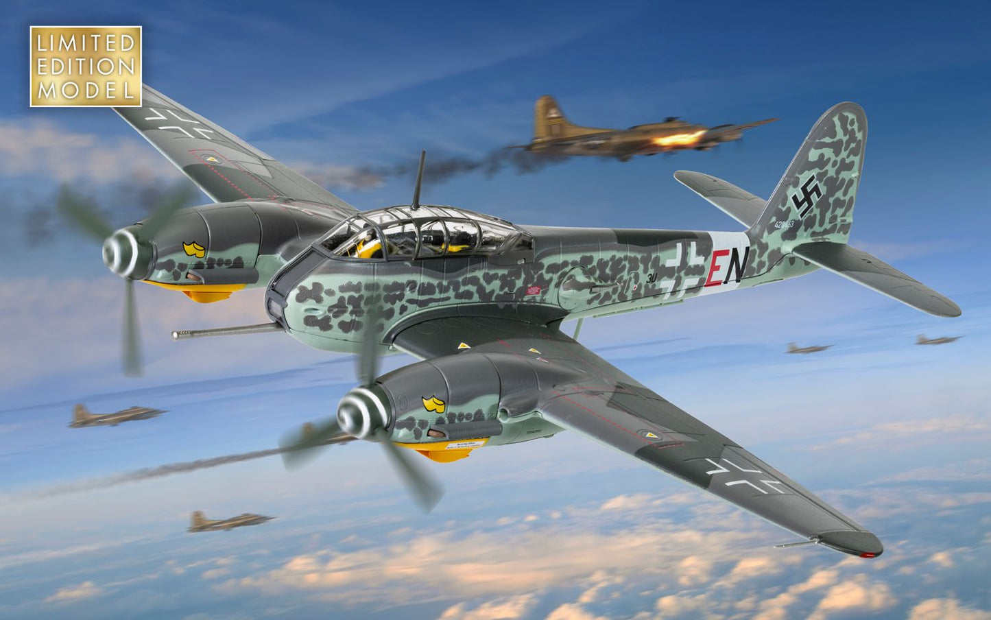 Corgi AA29701 Messerschmitt Me 410A-1/U4, W.Nr 429263 / 3U+EN, Defence of the Reich bomber killer operations 1:72  Scale *PRE ORDER £80.74*