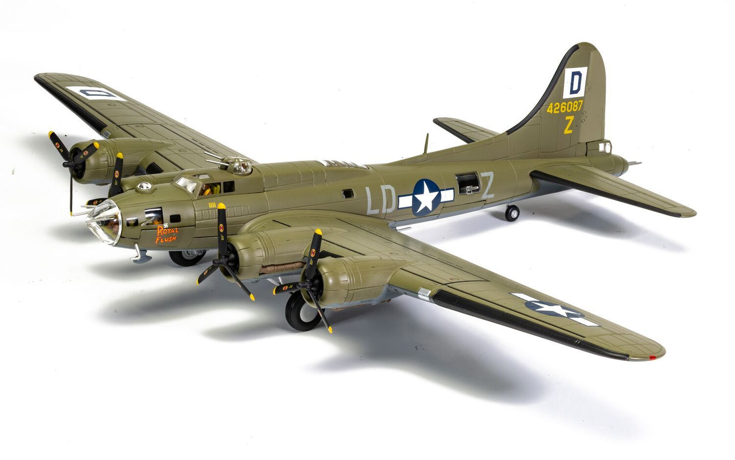 Corgi AA33322 B-17F Flying Fortress - 'Royal Flush' - Lt Robert "Rosie" Rosenthal, 100th BG, 8th Air Force, 1:72 Scale