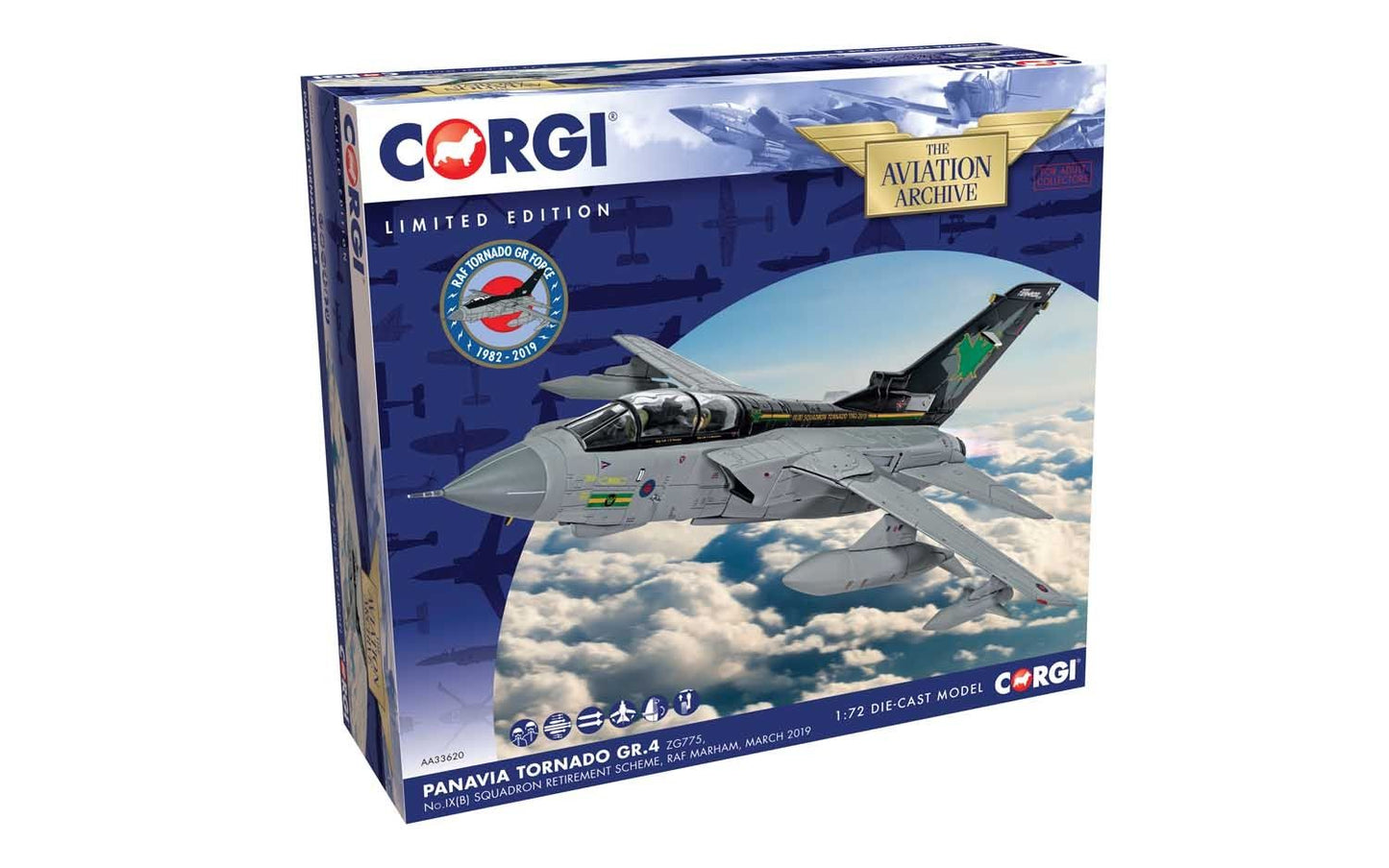 Corgi AA33620 Panavia Tornado GR.4 ZG775 IX Squadron - Retirement Scheme - RAF Marham March 2019 *LAST ONE**