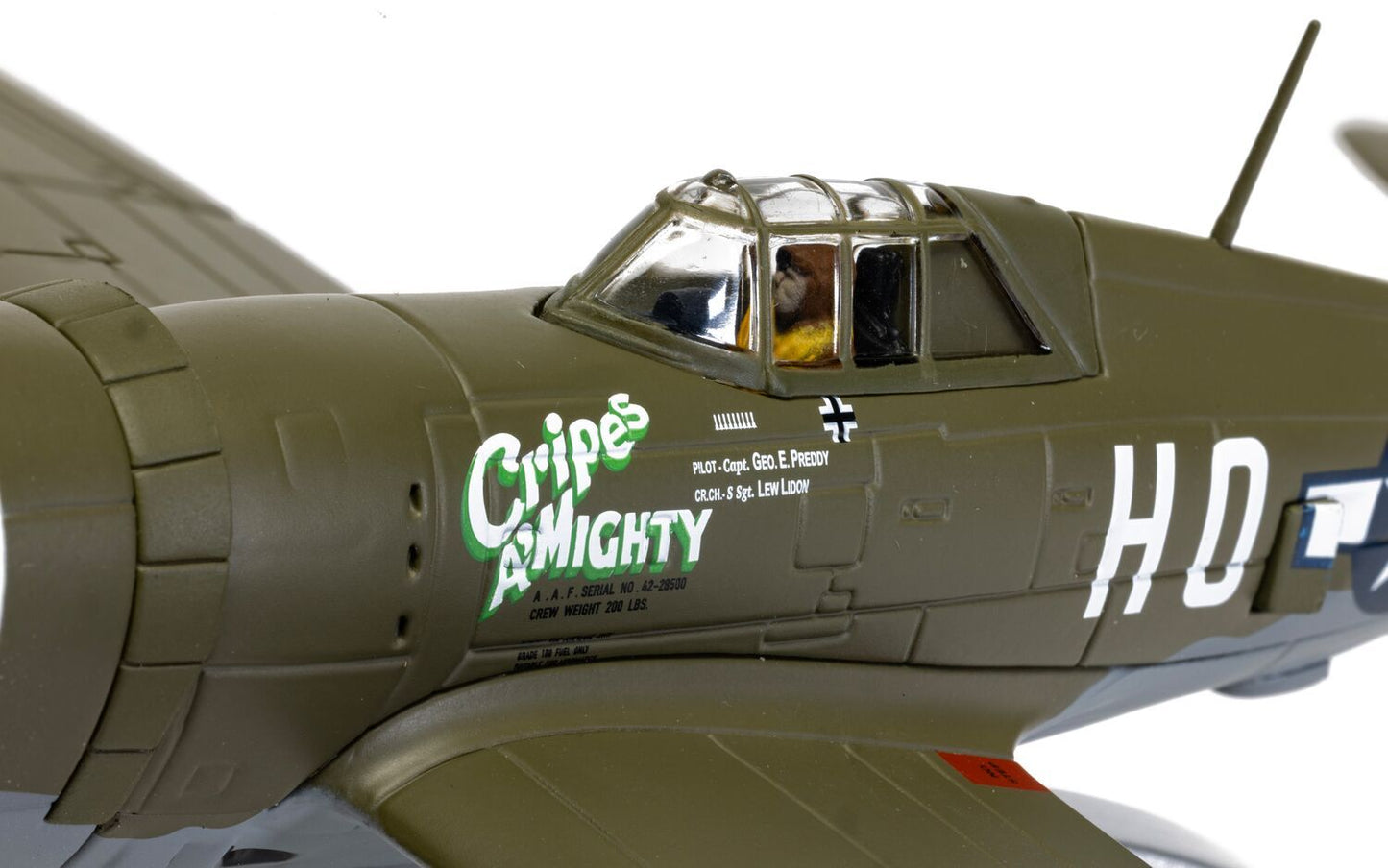 Corgi AA33828 Republic P-47D Thunderbolt - 42-8500/HO-P - ‘Cripes A’ MIGHTY’ 1:72 Scale