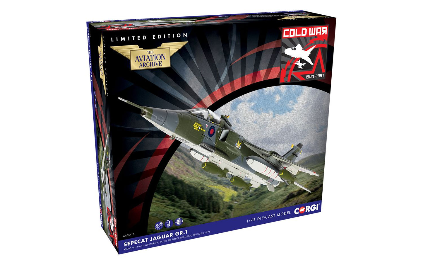 Corgi AA35417 SEPECAT Jaguar GR.1 XX963/AL, Germany, 1976 1:72  Scale *PRE ORDER £80.99*