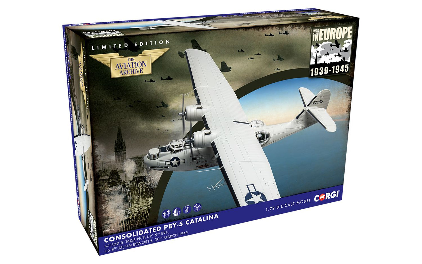 Corgi AA36113 Consolidated OA-10A Catalina 44-33915 'Miss Pick Up', 1/72 Scale