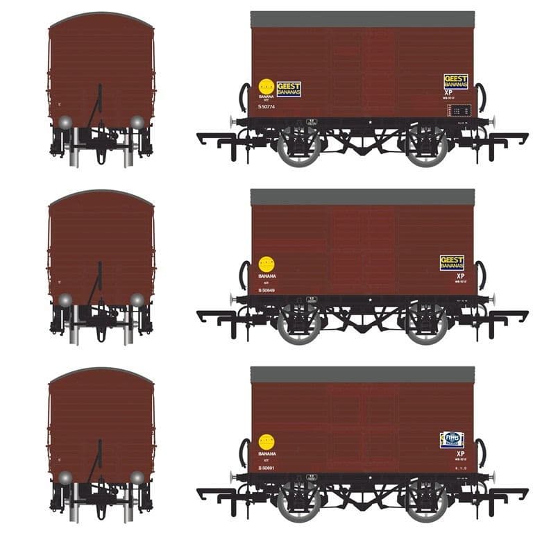 Accurascale ACC2049 SR D1478 Van British Railways (1961 onwards) Triple Pack - OO Gauge