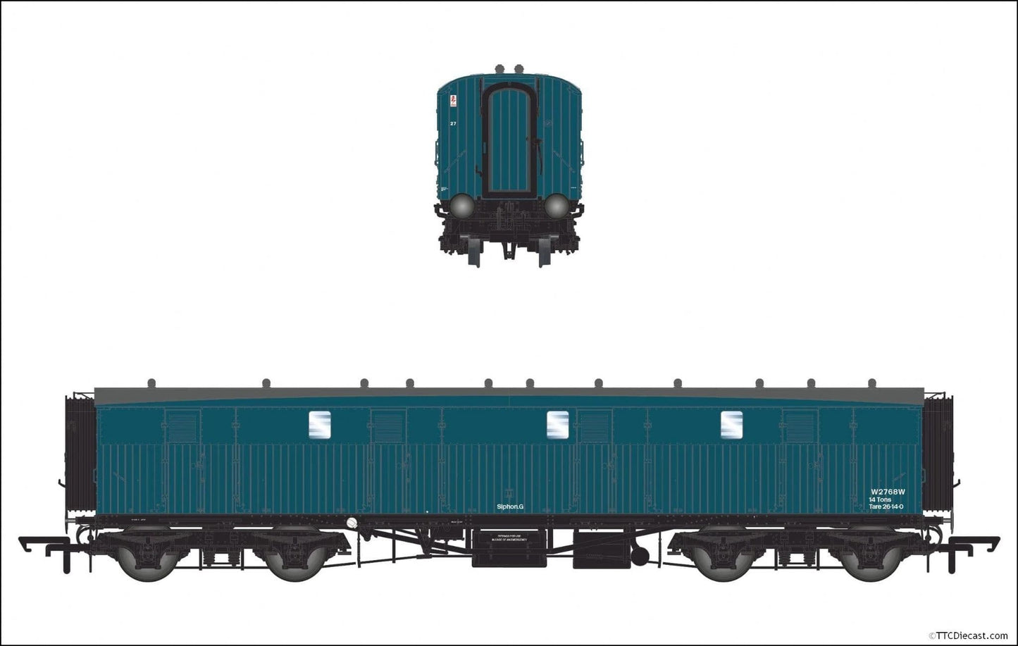Accurascale ACC2425 Siphon G - Dia. M34 - BR Rail Blue: W2768W, OO Gauge