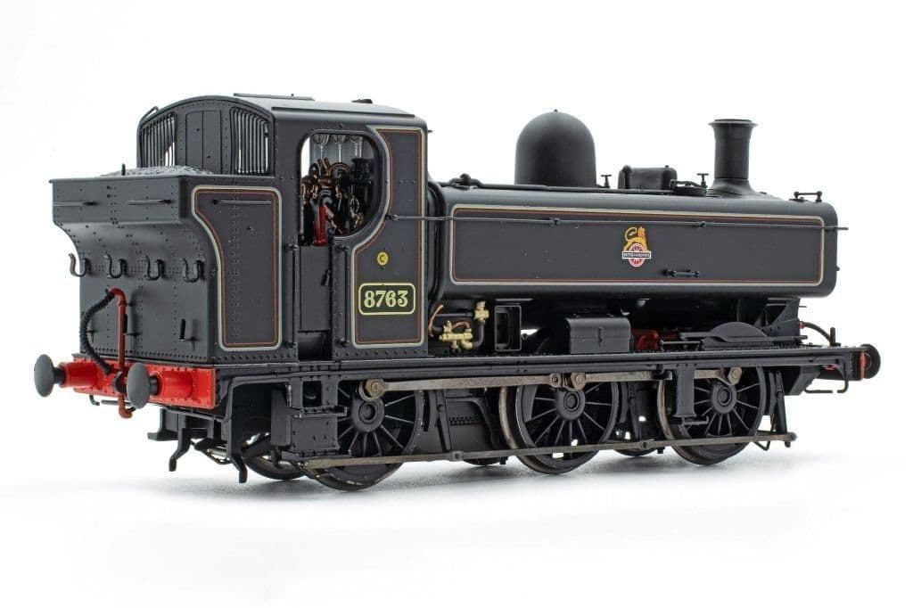 Accurascale ACC2875 Pannier Tank 8750 Class, 8763, Early Emblem Lined Black OO Gauge