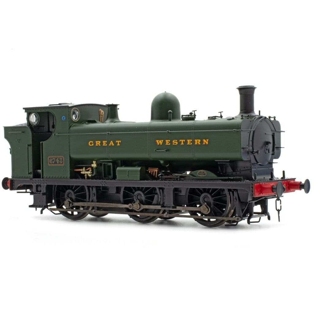 Accurascale ACC2882-DCC Pannier Tank 6700 Class, 6743, Great Western Green, DCC Sound Fitted OO Gauge