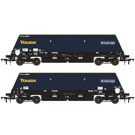 Accurascale ACC3146 Cutdown HYA, Blue/Black , Touax/GB Railfreight branding (Pack 3) OO Gauge *PRE ORDER £84.95*
