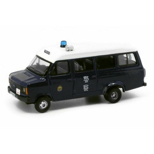 Tiny ATC64872 Ford Transit 1980's HK Police With Mesh Window Shields 1:76 Scale