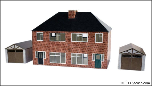 ATD Models ATD001 1930s Semi Detached House, 1/76 Scale, OO Gauge