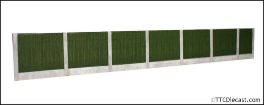 ATD Models ATD015 Timber Fence with Concrete Posts (Green), 1/76 Scale, OO Gauge
