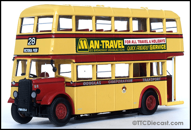 Atlas Editions 4655 111 Daimler CWA6 Utility Double Deck Bus Douglas Corporation Transport