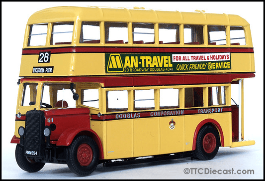 Atlas Editions 4655 111 Daimler CWA6 Utility Double Deck Bus Douglas Corporation Transport