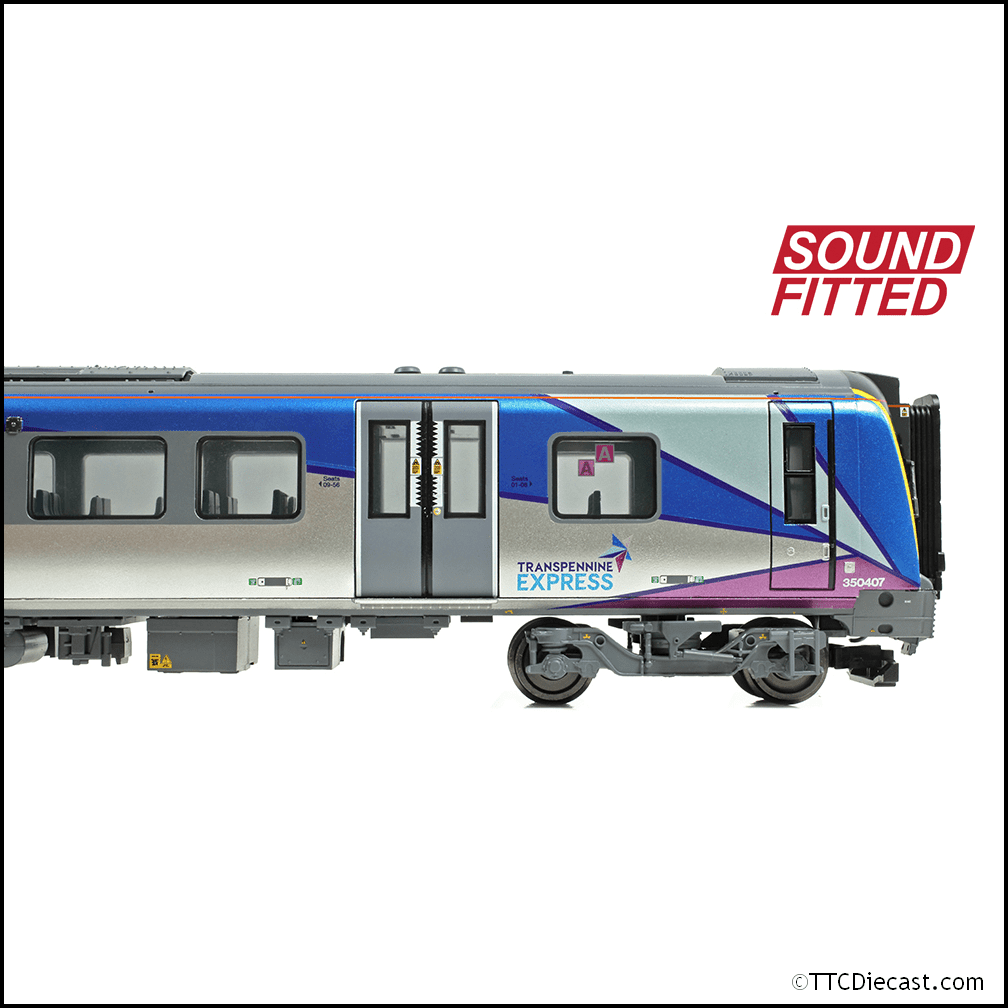 Bachmann 31-033SF Class 350/4 4-Car EMU 350407 First TransPennine Express OO Gauge